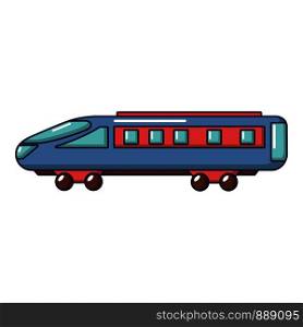 Express train icon. Cartoon illustration of express train vector icon for web. Express train icon, cartoon style