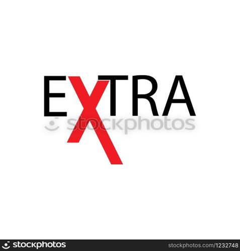 extra logo vector