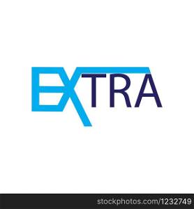 extra logo vector