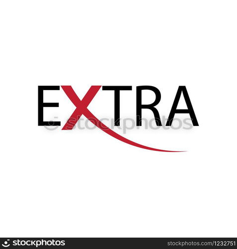 extra logo vector