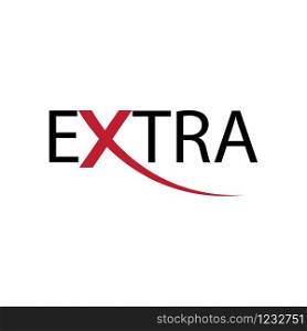 extra logo vector
