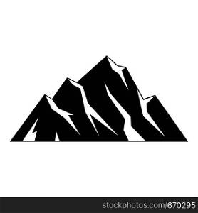 Extreme mountain icon. Simple illustration of extreme mountain vector icon for web. Extreme mountain icon, simple style.