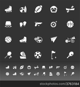 Extreme sport icons on gray background, stock vector