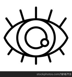 Eye attention icon outline vector. See content. Personal sight. Eye attention icon outline vector. See content
