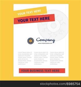 Eye ball Title Page Design for Company profile ,annual report, presentations, leaflet, Brochure Vector Background