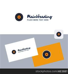 Eye ball vector logotype with business card template. Elegant corporate identity. - Vector