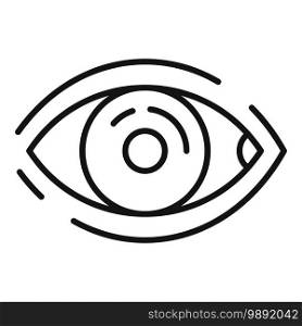 Eye beautician icon. Outline eye beautician vector icon for web design isolated on white background. Eye beautician icon, outline style