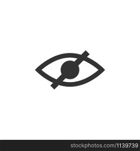 Eye blind icon graphic design template vector isolated. Eye blind icon graphic design template vector