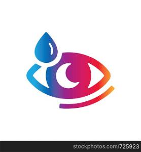 Eye care icon vector logo template