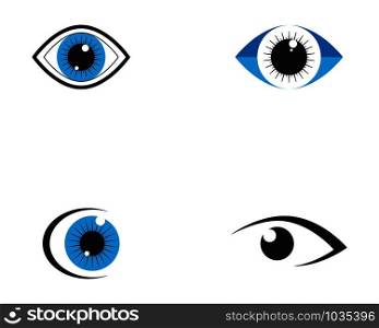 Eye care logo and symbols template vector icons app