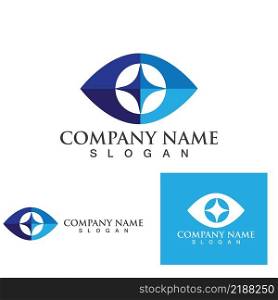 Eye care logo and symbols template vector icons app 