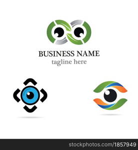 Eye care logo template vector icon design