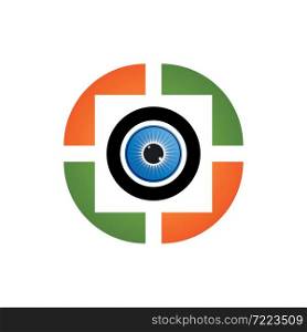 Eye care logo template vector icon design