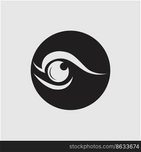 Eye care logo vector illustration design template