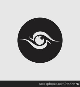 Eye care logo vector illustration design template