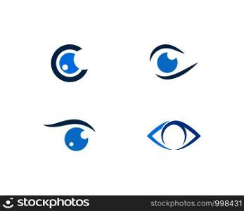 Eye care logo vector template