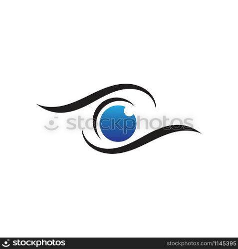 Eye Care vector logo and symbol design