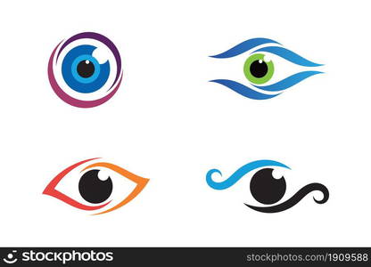 Eye Care vector logo design