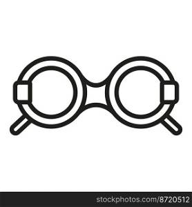 Eye check device icon outline vector. Test clinic. Eye health. Eye check device icon outline vector. Test clinic