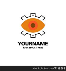 Eye, Creative, Production, Business, Creative, Modern, Production Business Logo Template. Flat Color
