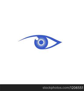 Eye design concept related for ophthalmologist or eye care logo