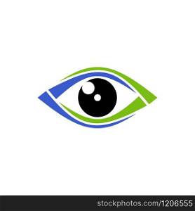 Eye design concept related for ophthalmologist or eye care logo