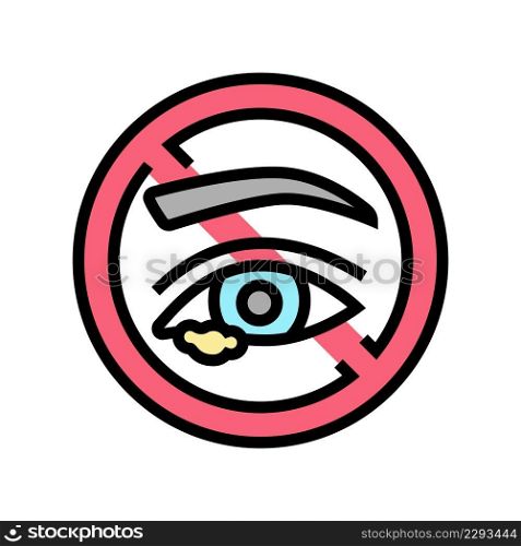 eye disease color icon vector. eye disease sign. isolated symbol illustration. eye disease color icon vector illustration