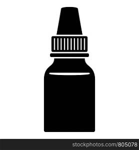 Eye drop bottle icon. Simple illustration of eye drop bottle vector icon for web design isolated on white background. Eye drop bottle icon, simple style
