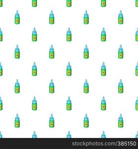 Eye drops bottle pattern. Cartoon illustration of eye drops bottle vector pattern for web. Eye drops bottle pattern, cartoon style