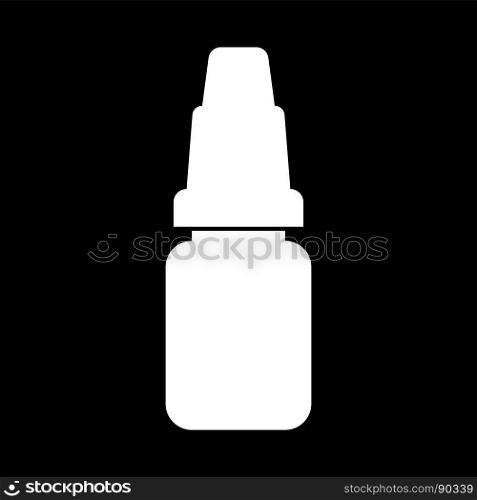 Eye drops white color icon .. Eye drops it is white color icon .