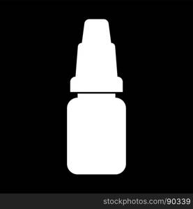 Eye drops white color icon .. Eye drops it is white color icon .