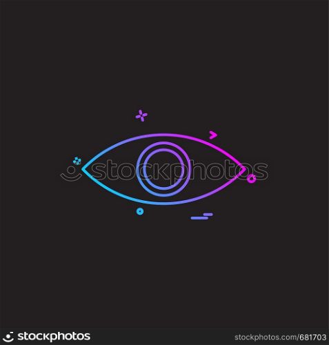 eye eyeball look search spy vision icon vector desige