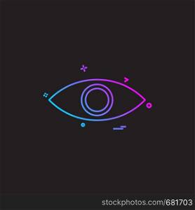 eye eyeball look search spy vision icon vector desige