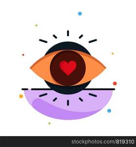 Eye, Eyes, Education, Light Business Logo Template. Flat Color