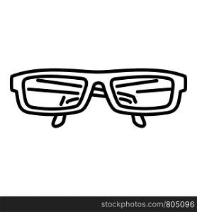 Eye glasses icon. Outline eye glasses vector icon for web design isolated on white background. Eye glasses icon, outline style