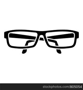 Eye glasses icon. Simple illustration of eye glasses vector icon for web design isolated on white background. Eye glasses icon, simple style