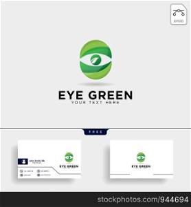 eye green eco watch logo template vector illustration icon element isolated - vector. eye green eco watch logo template vector illustration icon element