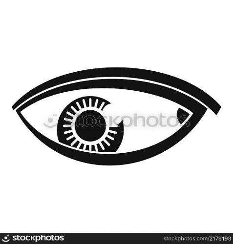 Eye health icon simple vector. Vision look. See human. Eye health icon simple vector. Vision look
