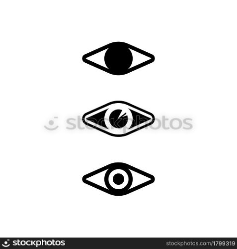 eye icon and vision design logo isolated sign symbol vector Intuition and spirituality