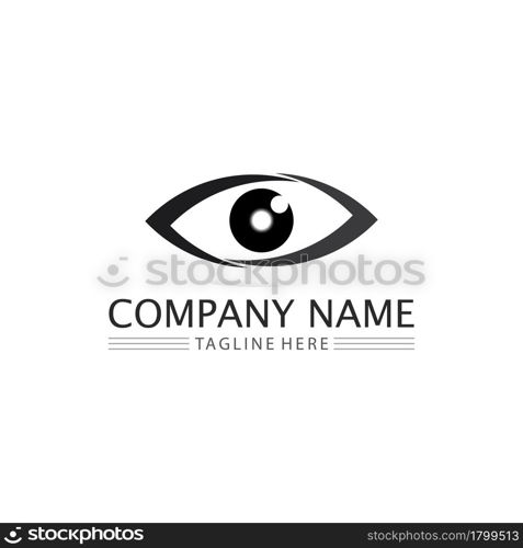 eye icon and vision design logo isolated sign symbol vector Intuition and spirituality