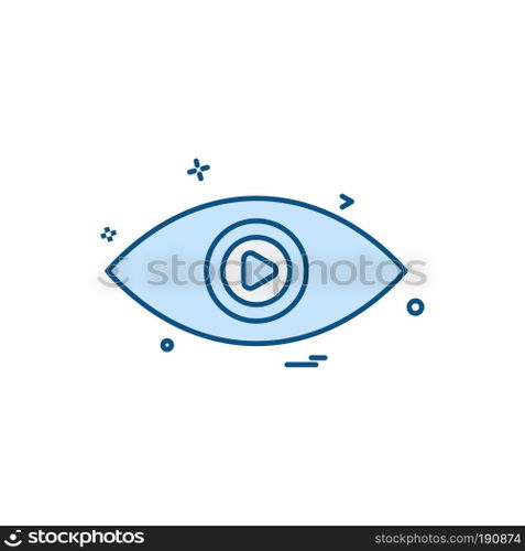 Eye icon design vector 