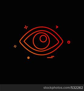 eye icon design vector