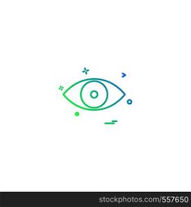 Eye icon design vector