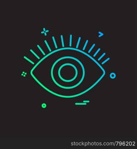 Eye icon design vector