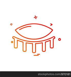 Eye icon design vector