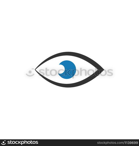 Eye icon graphic design template vector isolated. Eye icon graphic design template vector