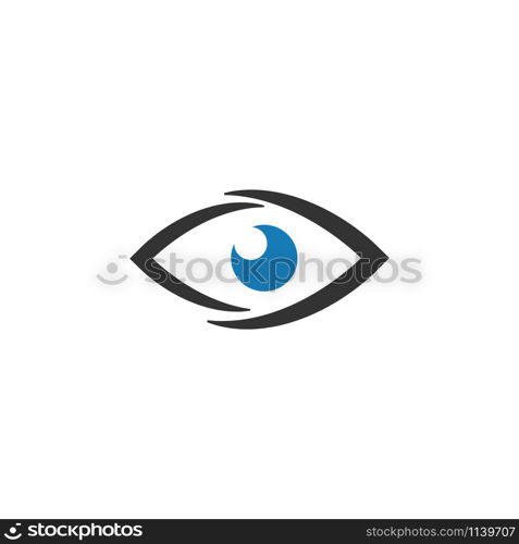 Eye icon graphic design template vector isolated. Eye icon graphic design template vector