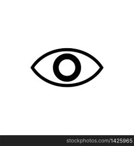 Eye icon in trendy flat design