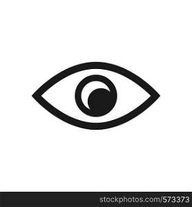 eye icon in trendy flat design
