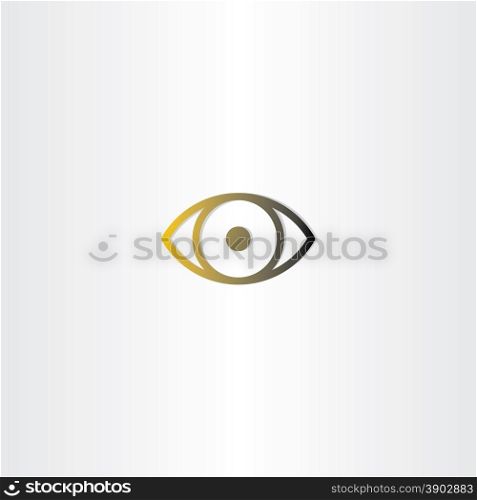 eye icon line vector design element